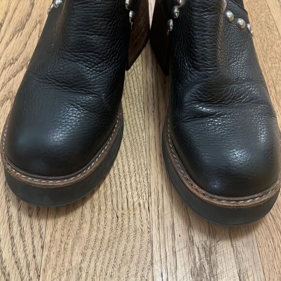 SIBYL VANE ANKLE STUDDED GOTHIC BOOTS SIZE 10 - Picture 3 of 8